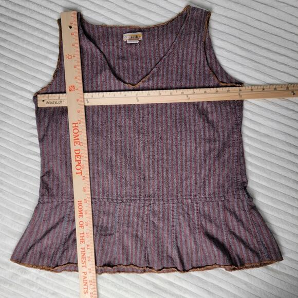 Tribe Art You Wear Boho Beachy Tank M Handwoven Cotton Cottagecore Festival Top - Picture 5 of 9
